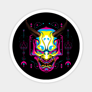 oni mask japanese mask Magnet